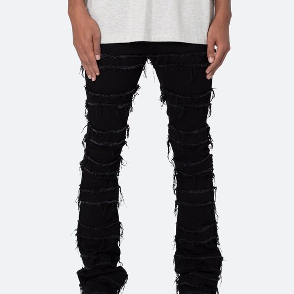 MNML Other - mnml X597 Paneled Skinny Stacked Denim - Black Size 31Black / 31